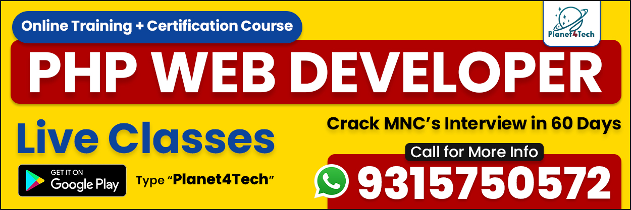 PHP Web Developer